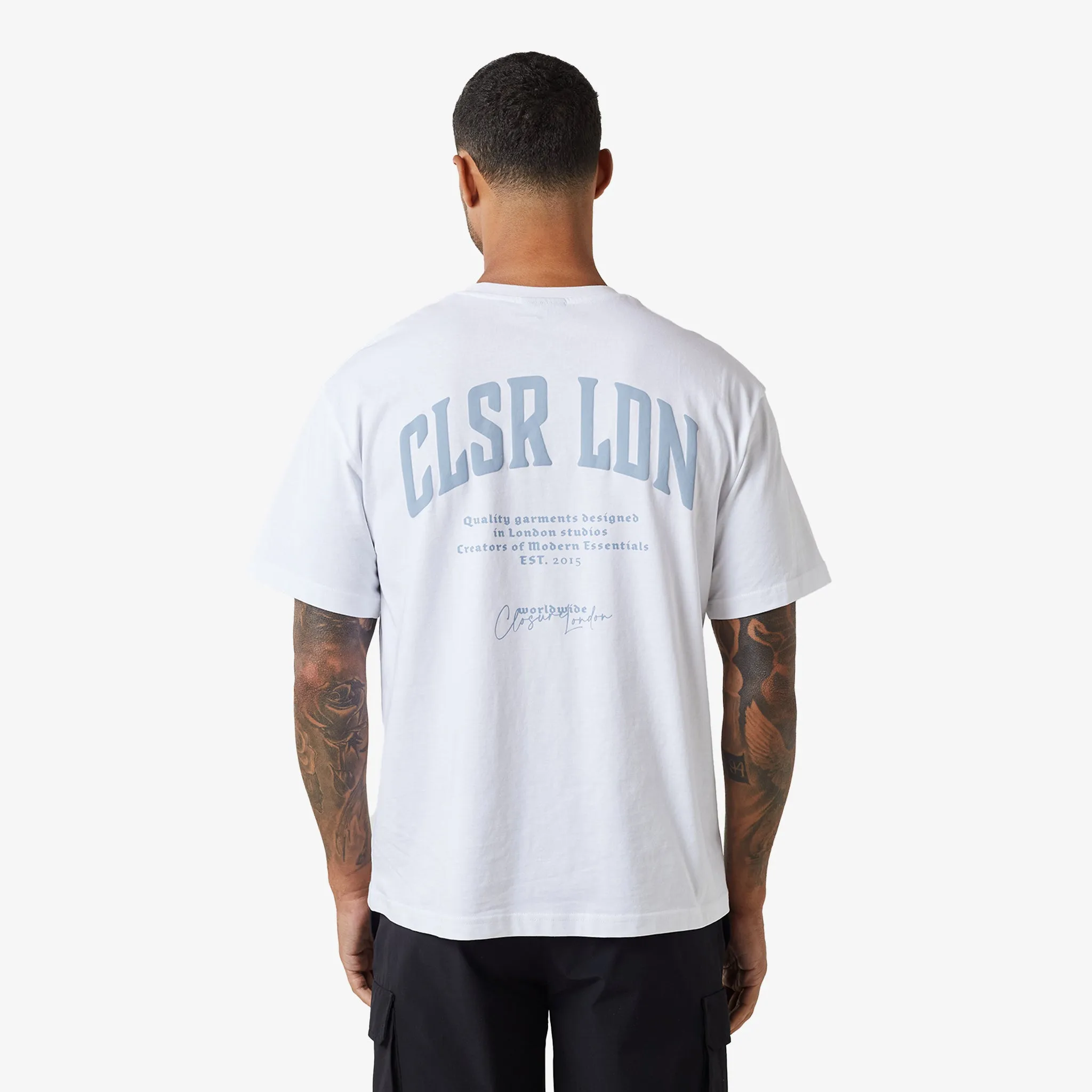 3-Pack Stacked Varsity T-Shirts | Black/Charcoal/White