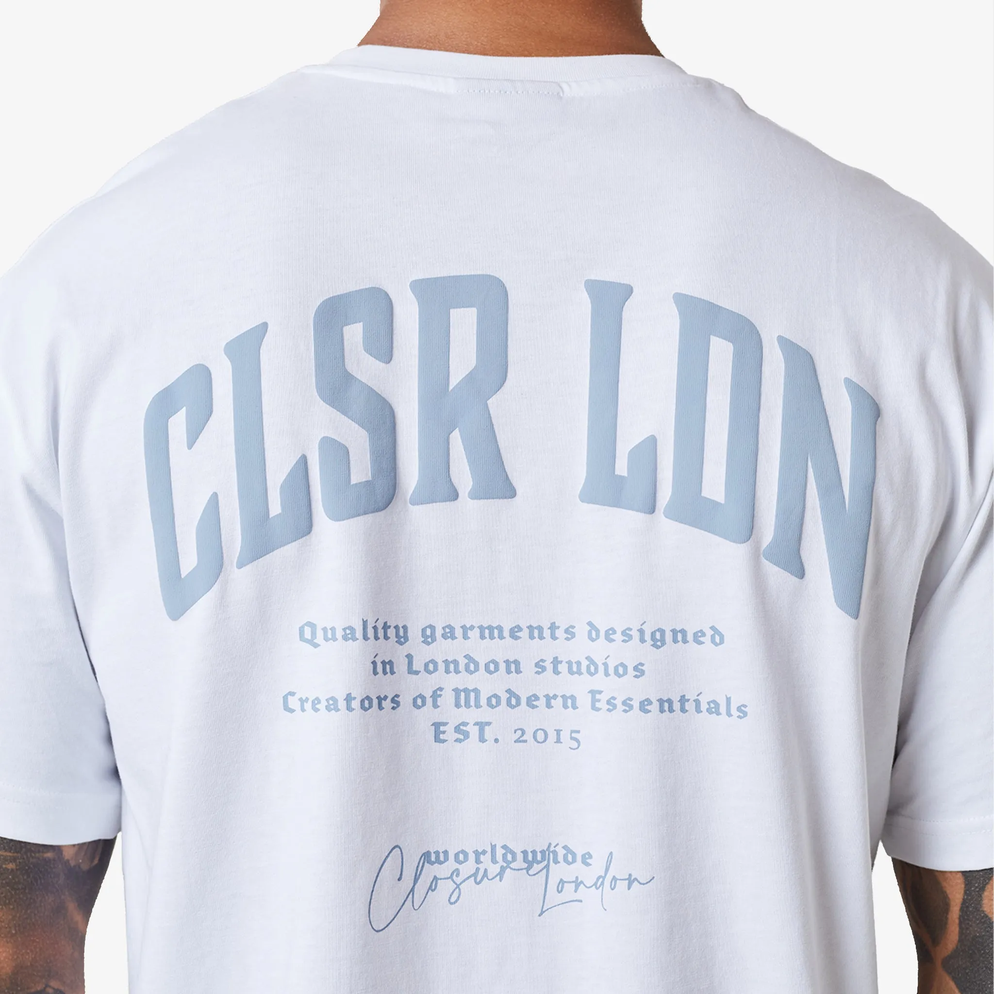 3-Pack Stacked Varsity T-Shirts | Black/Charcoal/White