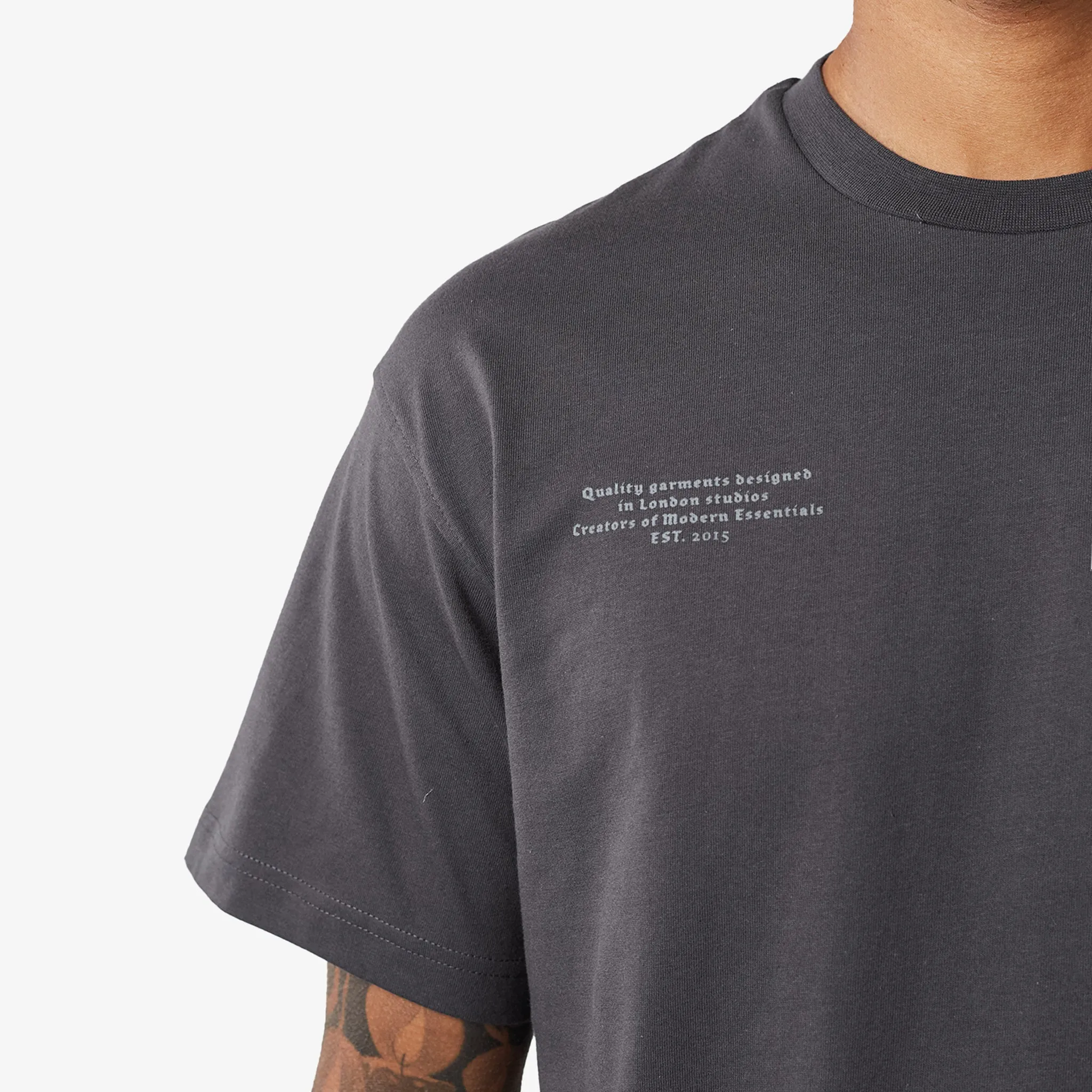 3-Pack Stacked Varsity T-Shirts | Black/Charcoal/White