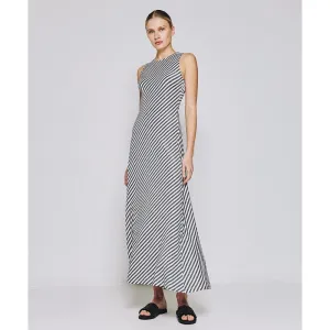 Access Fashion Striped Dress With Low Back