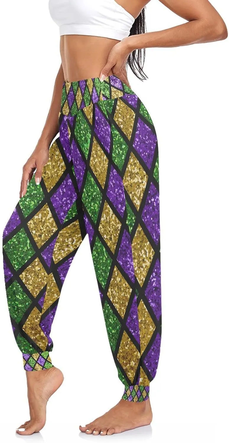 Aflyko Women Boho Trousers Comfy Sweatpants Yoga Urban Dance Workout Pants S-2XL