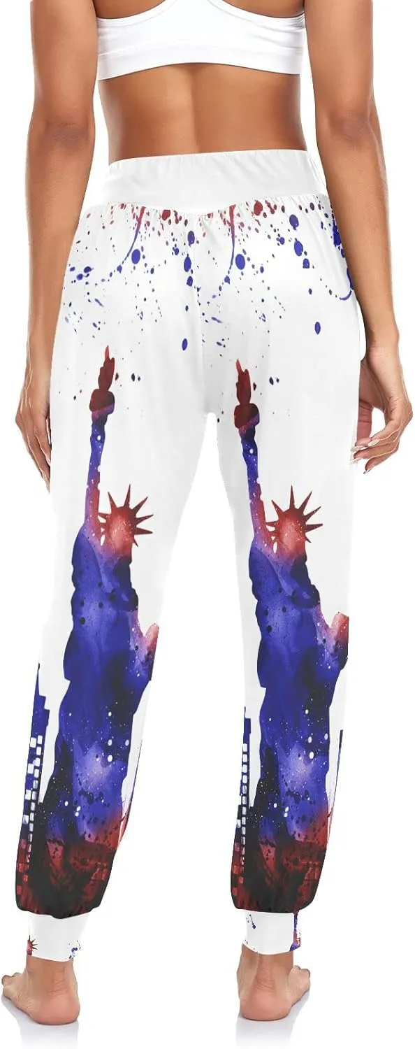 Aflyko Women Boho Trousers Comfy Sweatpants Yoga Urban Dance Workout Pants S-2XL
