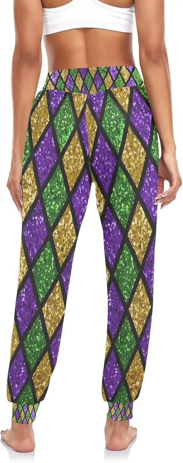 Aflyko Women Boho Trousers Comfy Sweatpants Yoga Urban Dance Workout Pants S-2XL