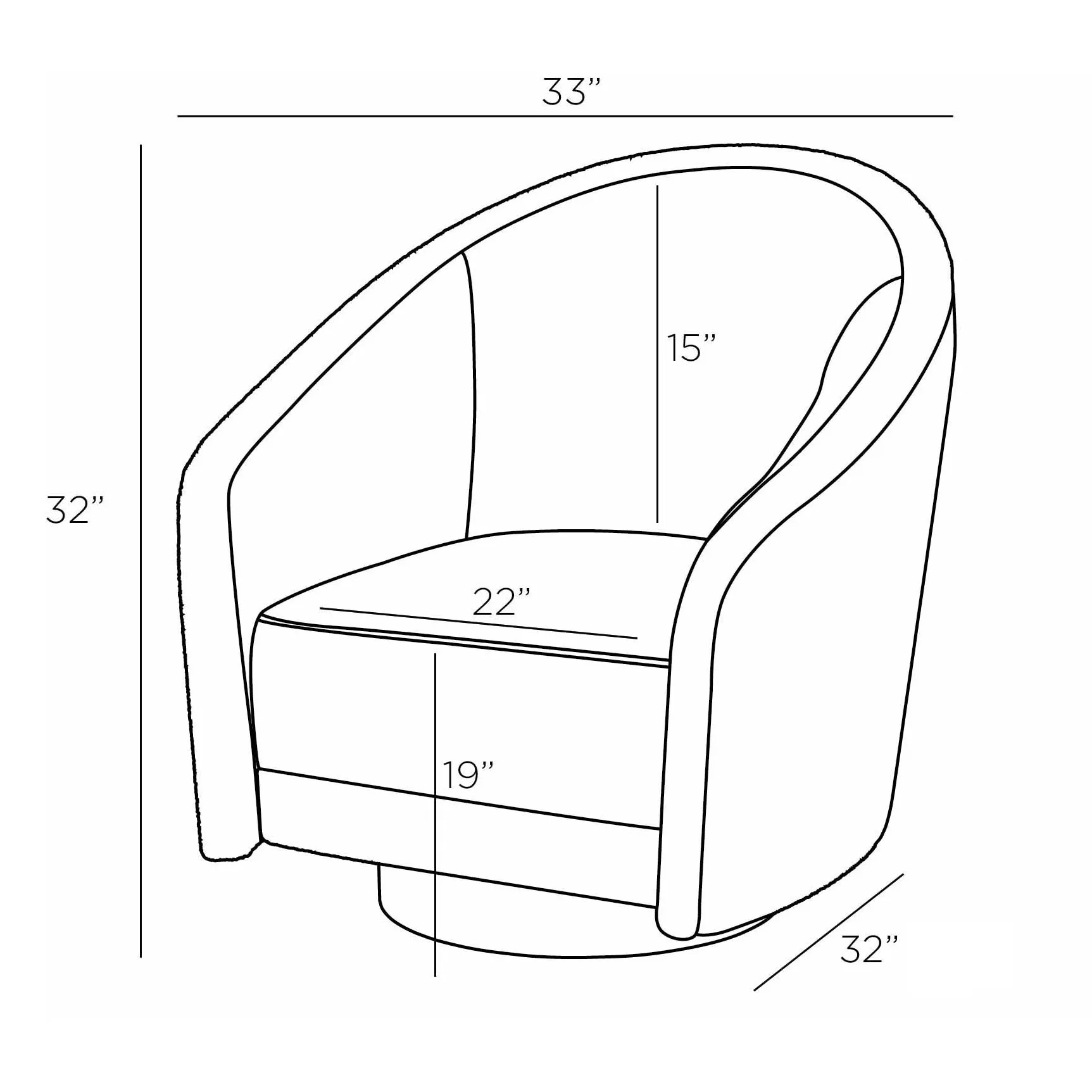 Aljona Swivel Chair