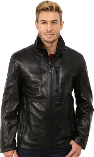 Andrew Marc Men's Legacy Mercer Smooth Lamb Leather Jacket
