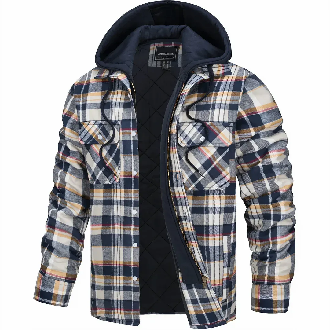 Arctic Plaid Hooded Jacket
