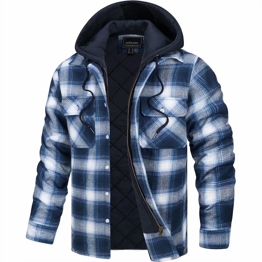 Arctic Plaid Hooded Jacket
