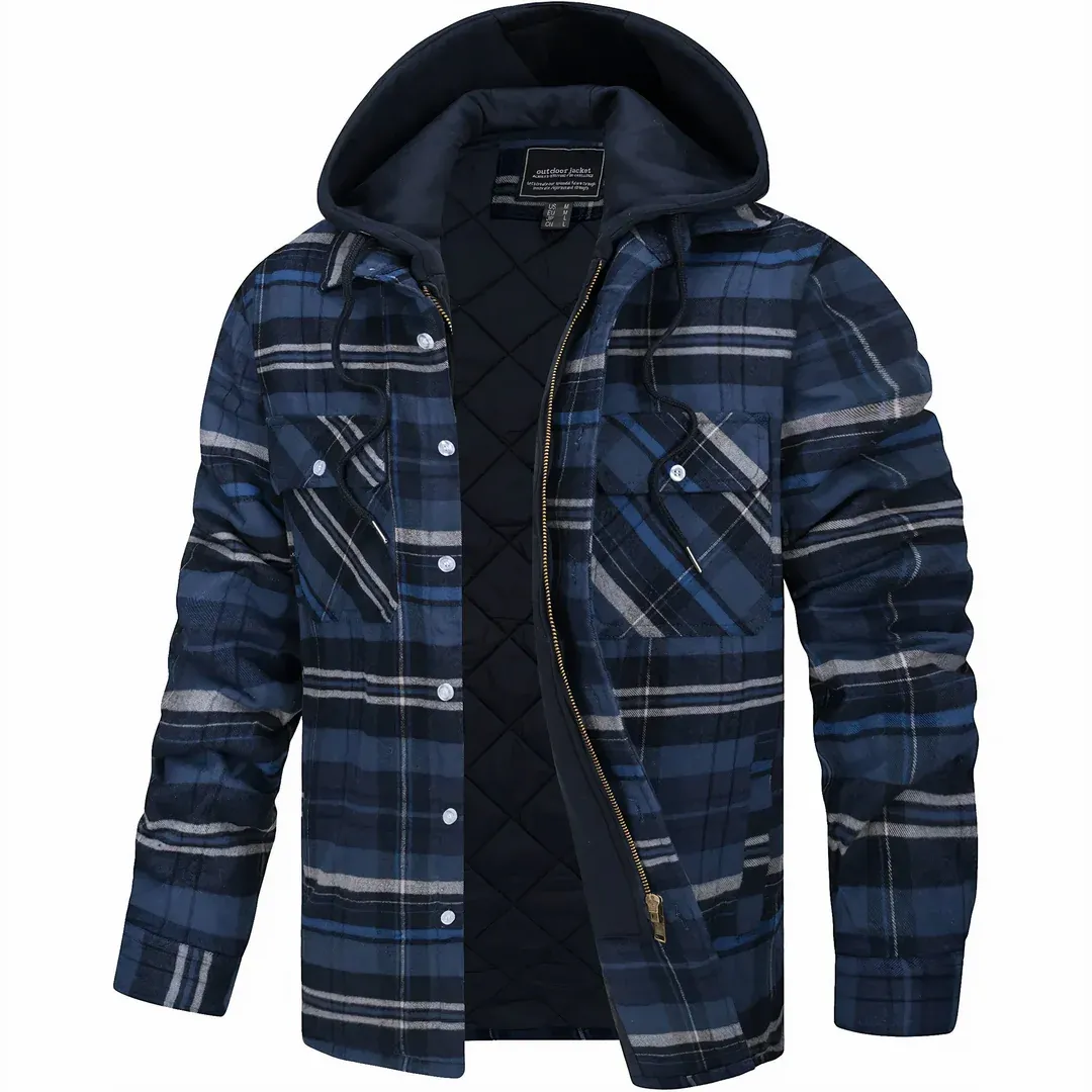 Arctic Plaid Hooded Jacket