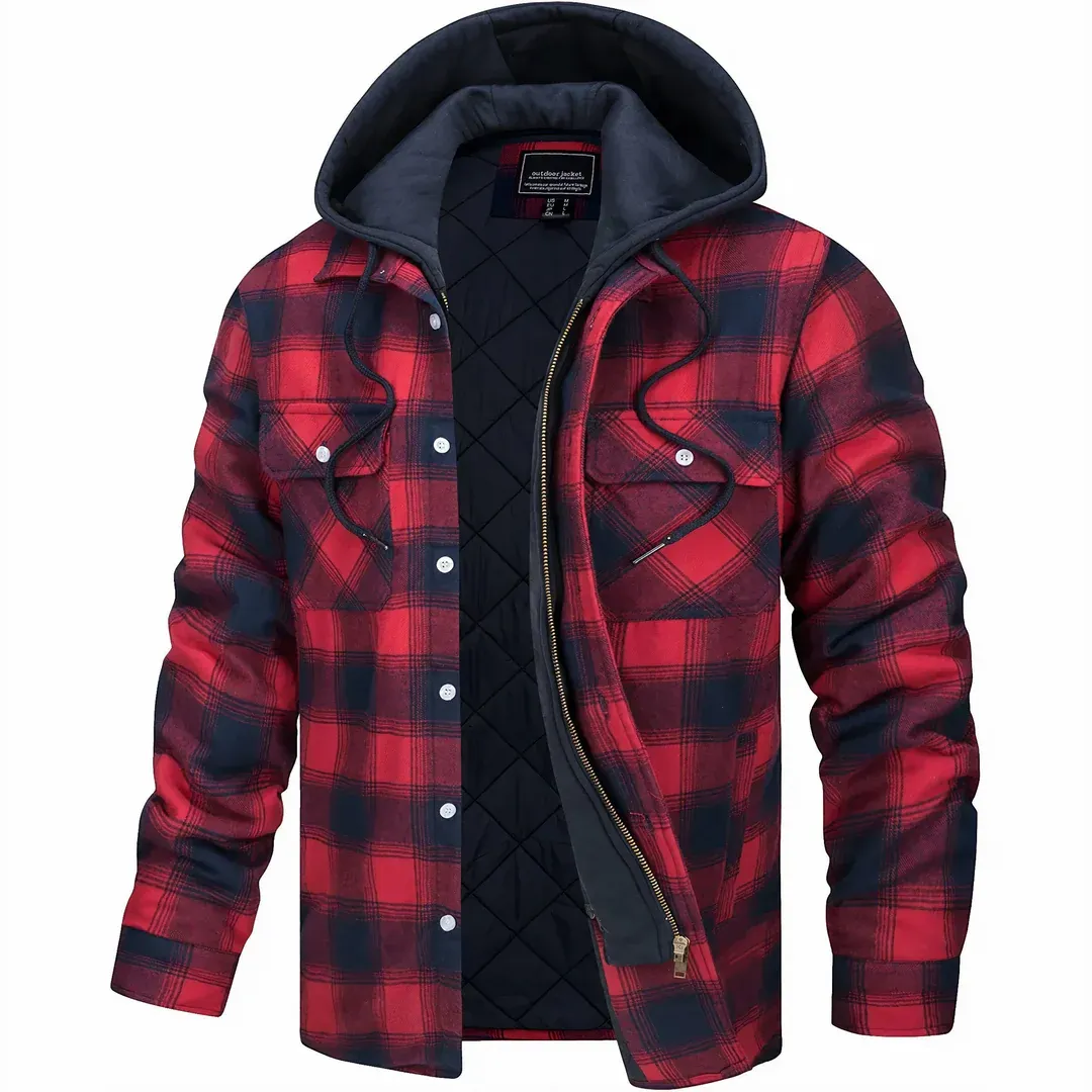 Arctic Plaid Hooded Jacket