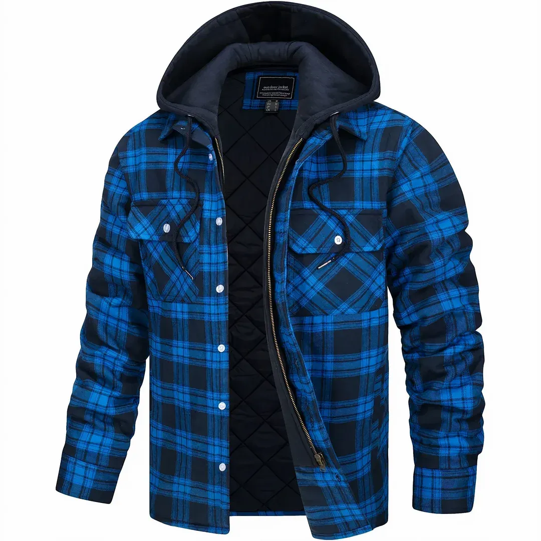 Arctic Plaid Hooded Jacket