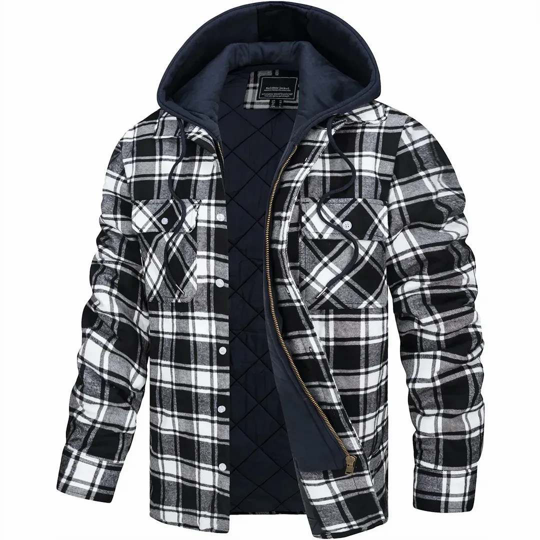Arctic Plaid Hooded Jacket