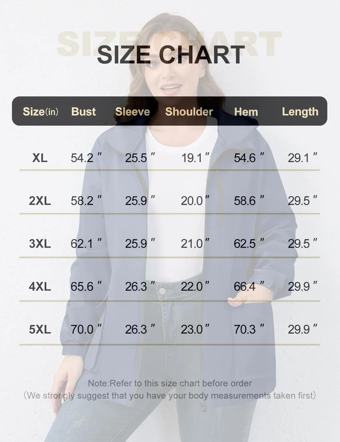 Avoogue Plus Size Womens Rain Jacket with Hood,Packable,Lightweight,Windbreaker,Waterproof Thin Jackets,Hiking,Travel