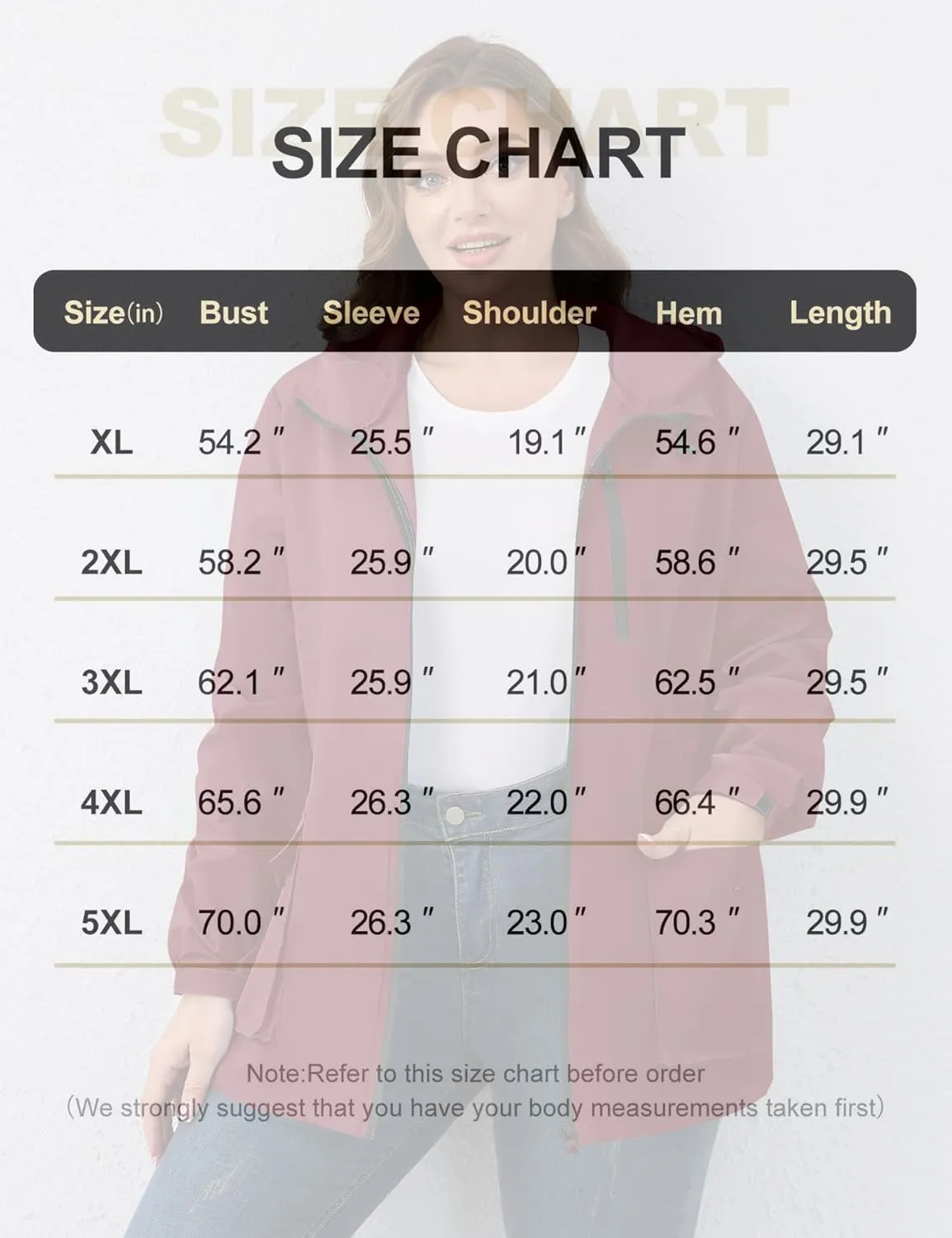 Avoogue Plus Size Womens Rain Jacket with Hood,Packable,Lightweight,Windbreaker,Waterproof Thin Jackets,Hiking,Travel