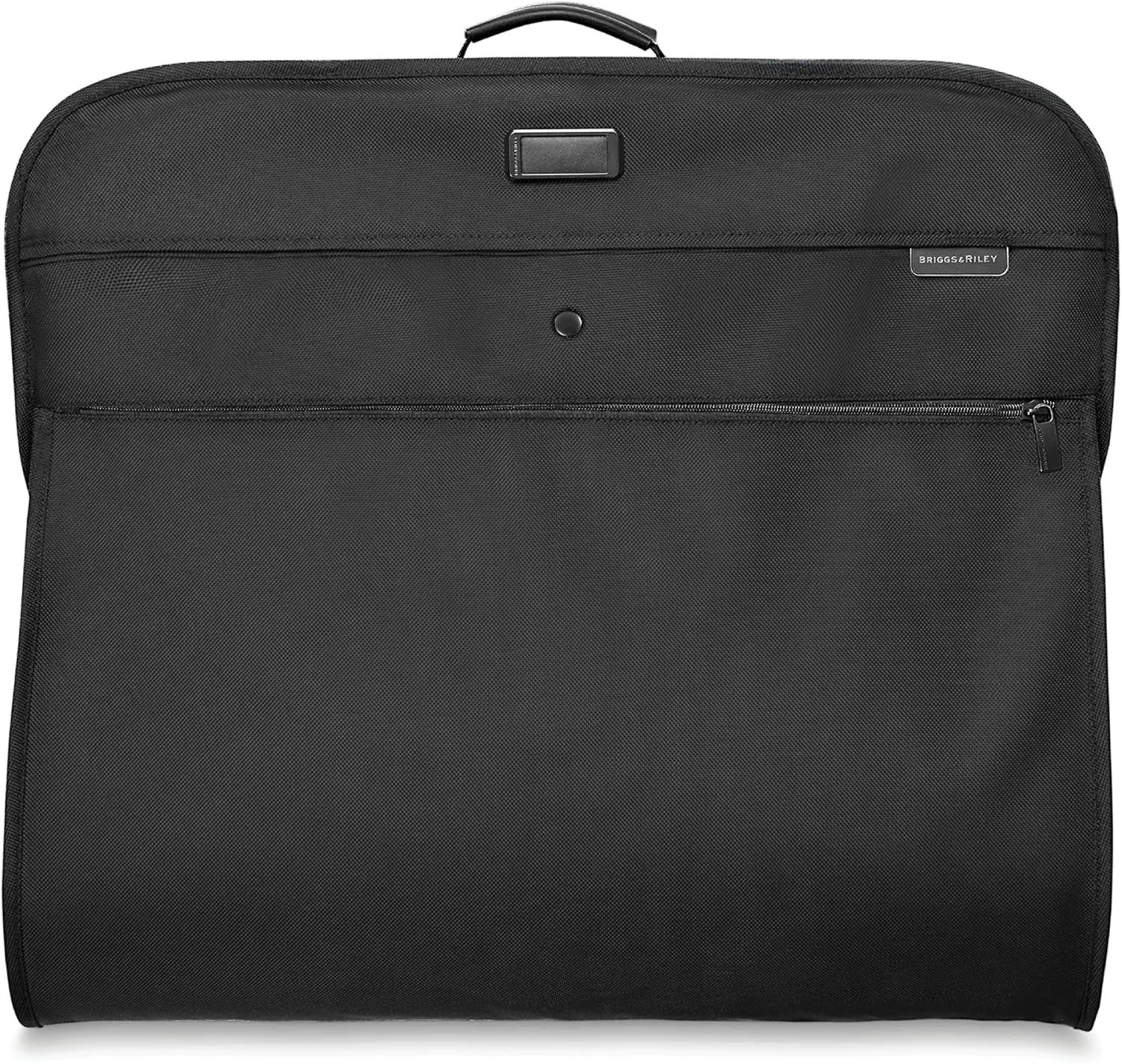 Briggs & Riley Classic Garment Bag for Hanging Clothes - Suit & Dress Travel Bag for Men & Women, Wrinkle Reducing Luggage for Shirts, Tuxedos, & Coats, Smooth Zipper - Baseline Collection, Black