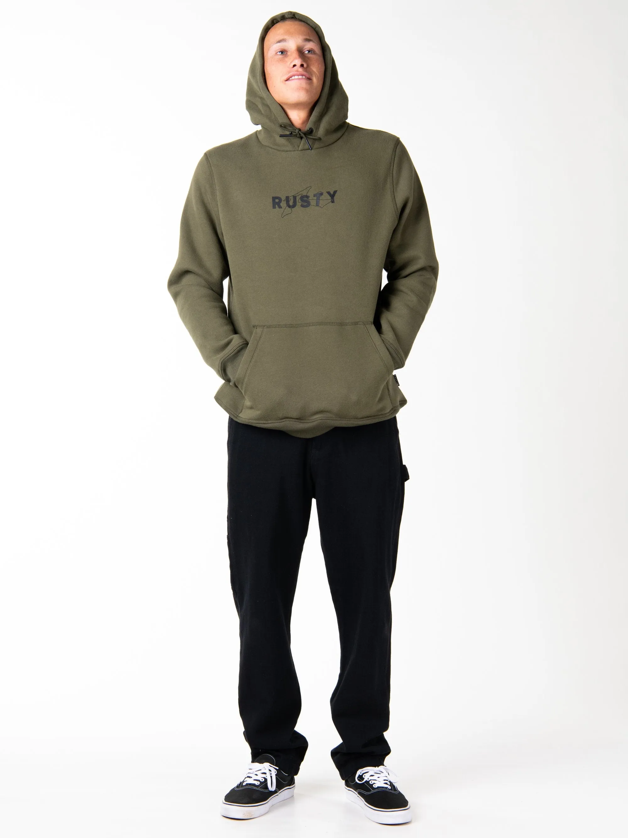 Bull Bar Hooded Fleece - Four Leaf Clover