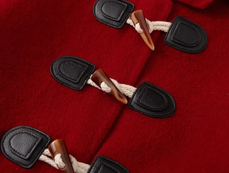Classic Toggle Wool Hooded Coat