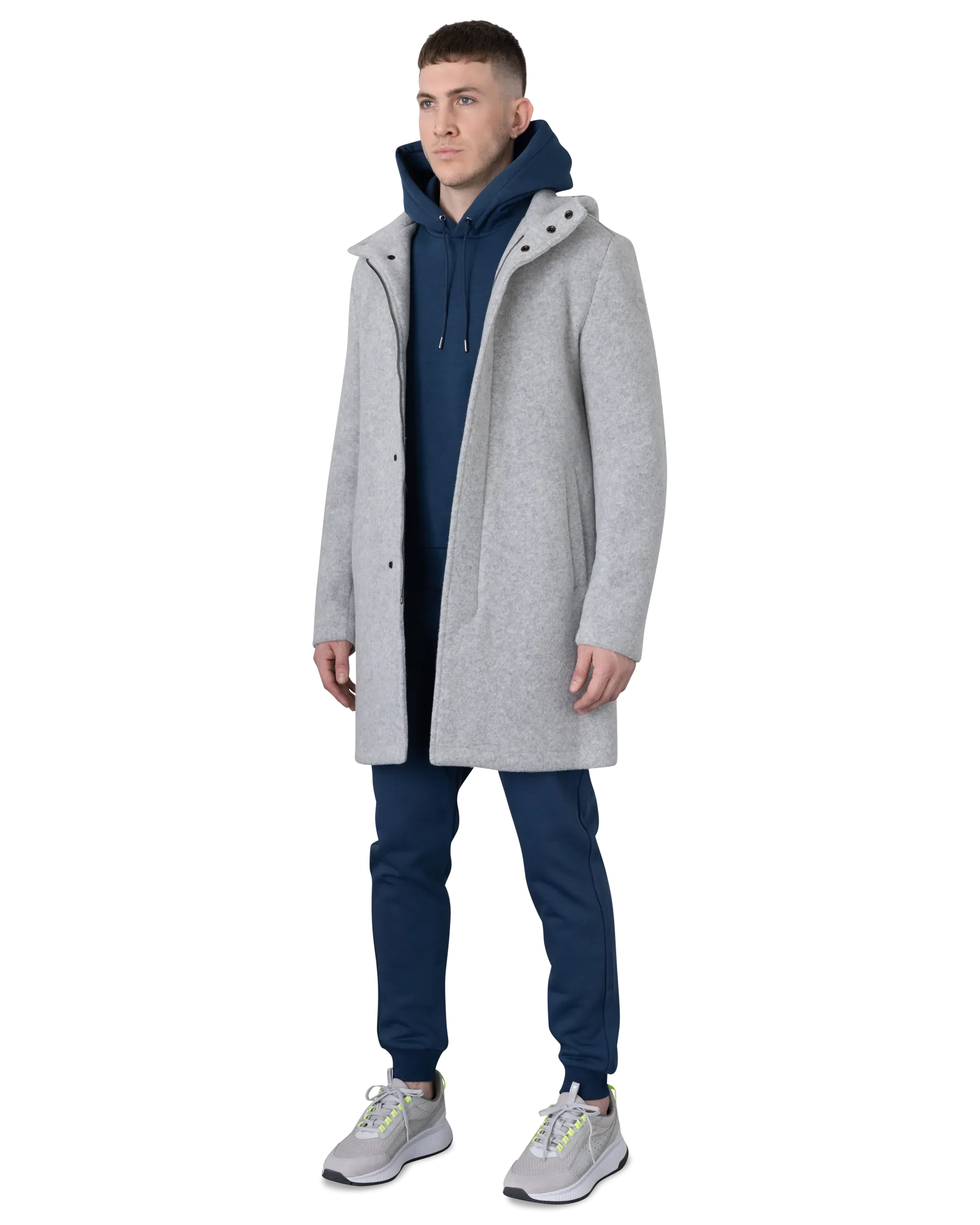 Cohesion Hooded Wool Baize Coat