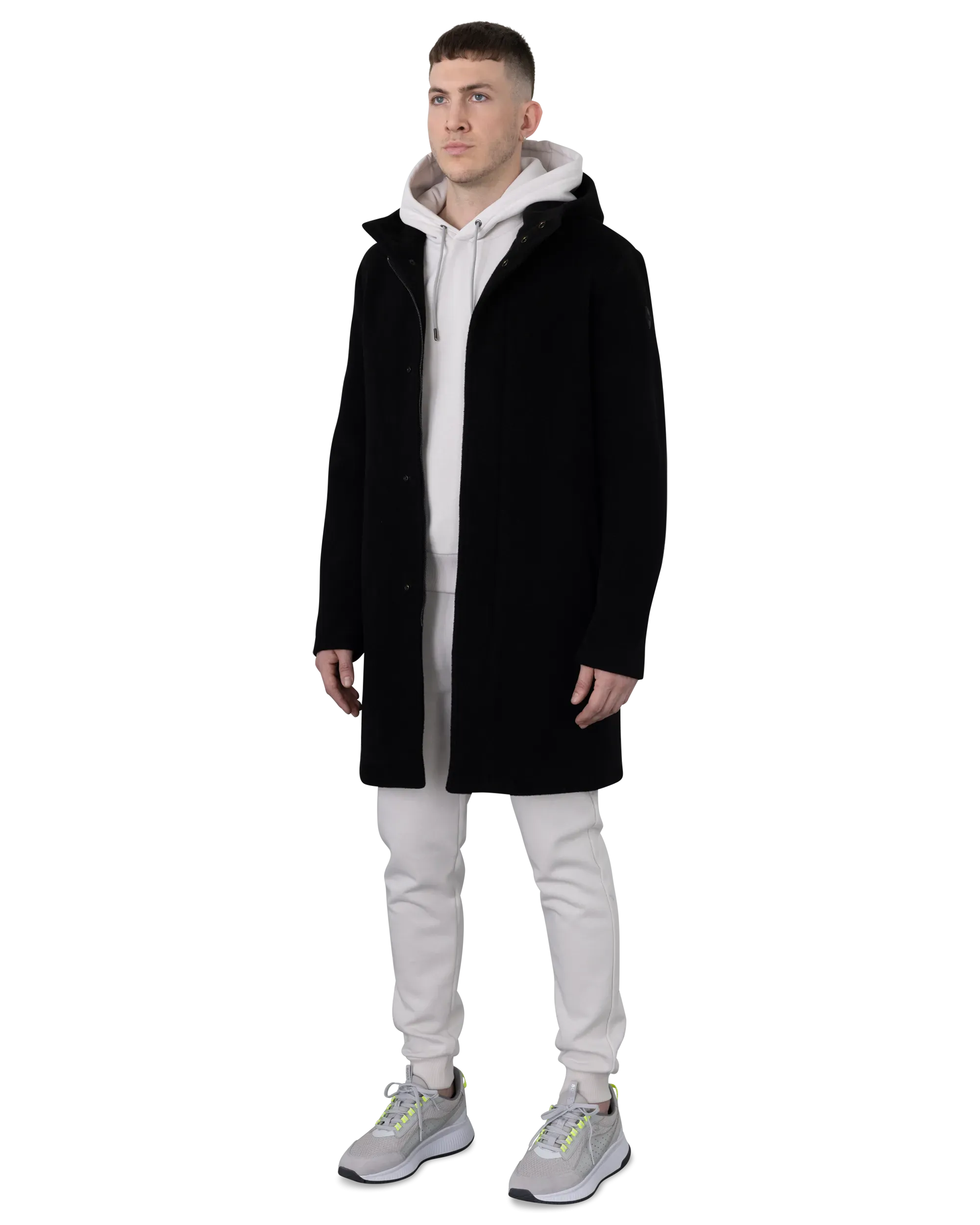 Cohesion Hooded Wool Baize Coat