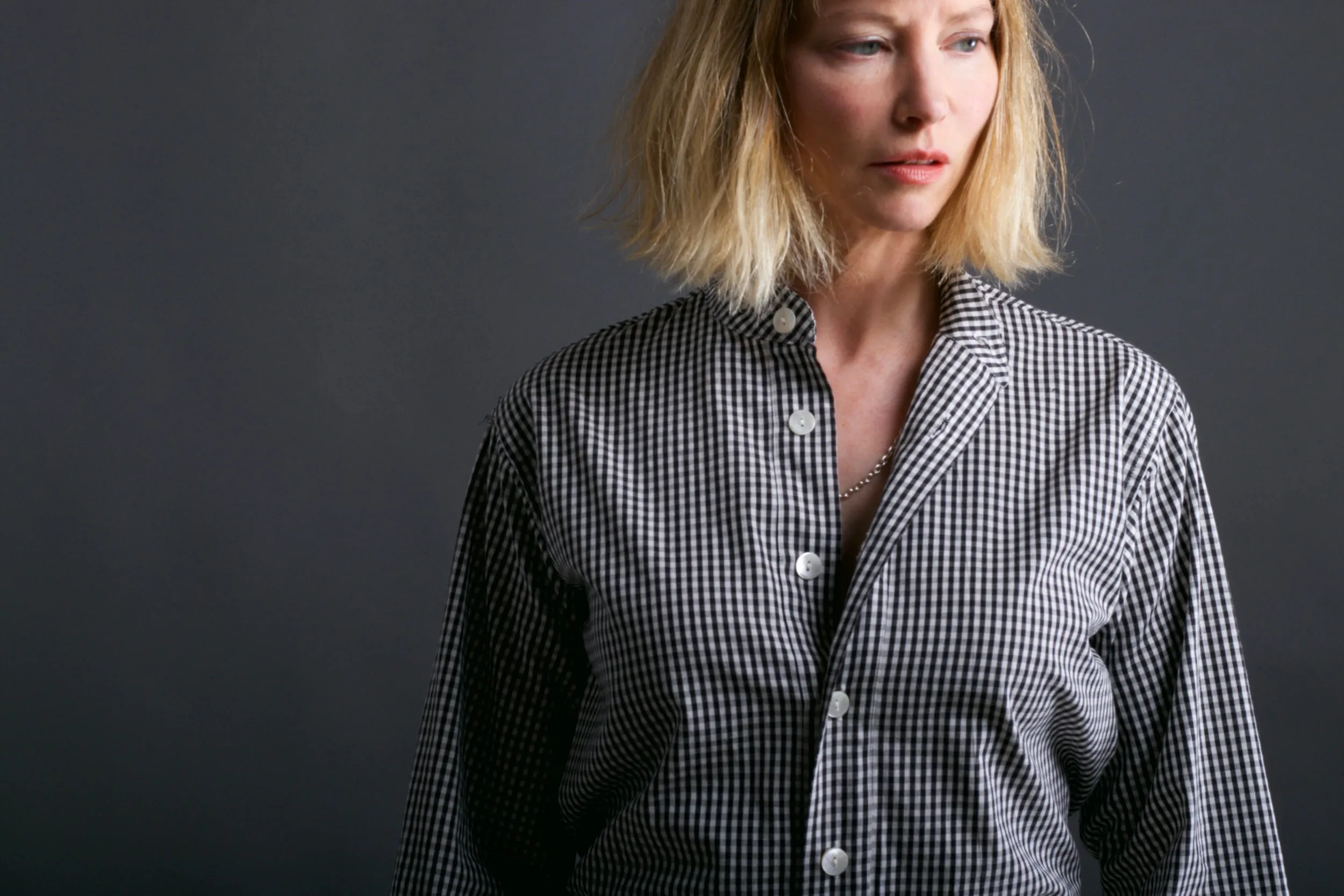 Collarless Work Shirt *