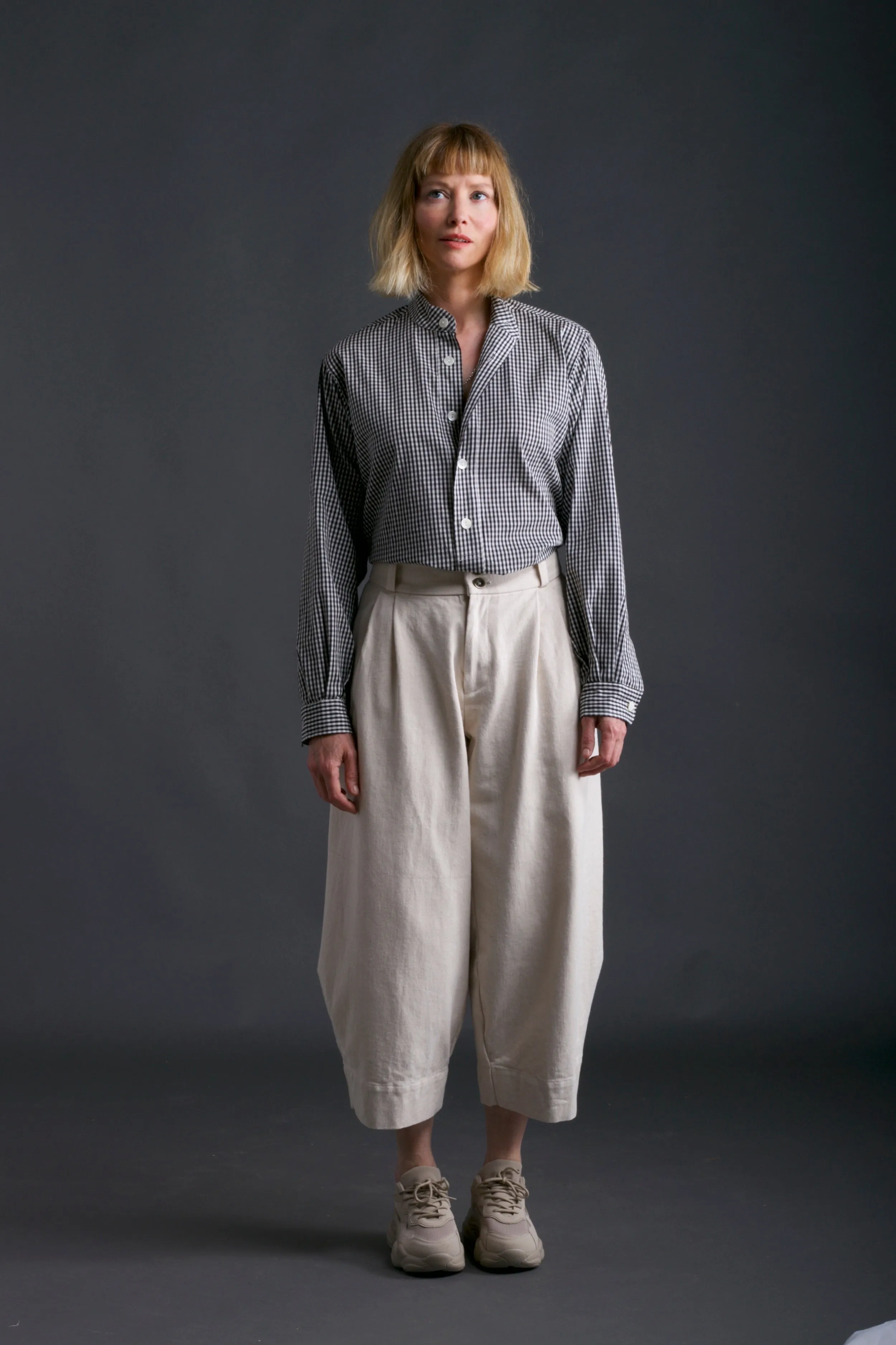 Collarless Work Shirt *