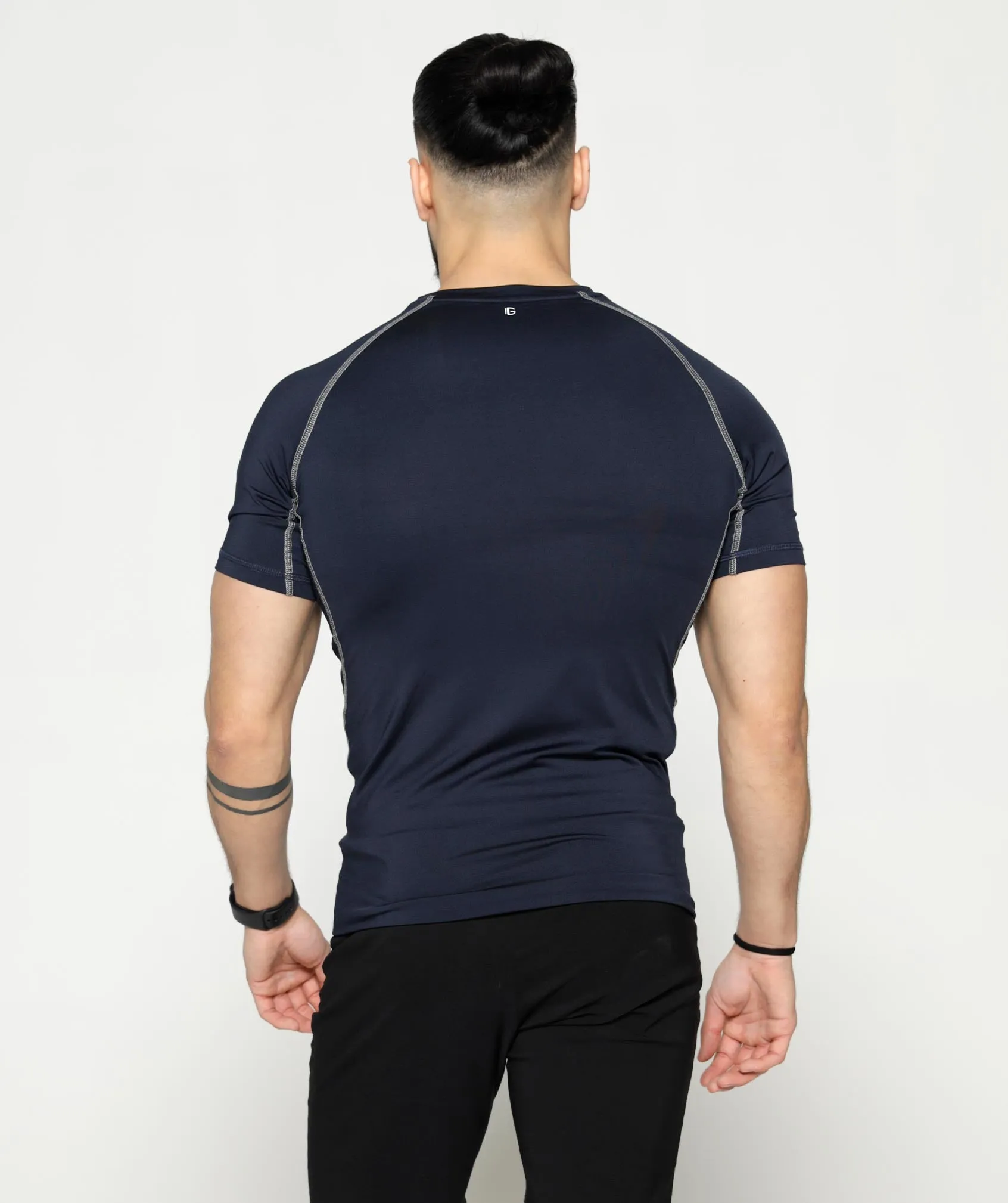 Compression Short Sleeve T | Navy
