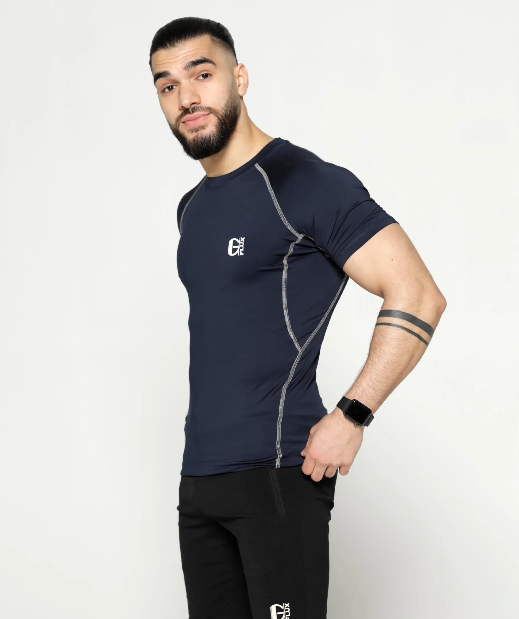 Compression Short Sleeve T | Navy