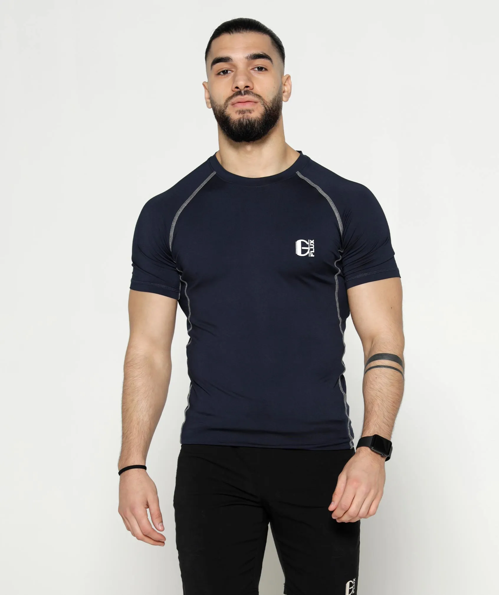 Compression Short Sleeve T | Navy