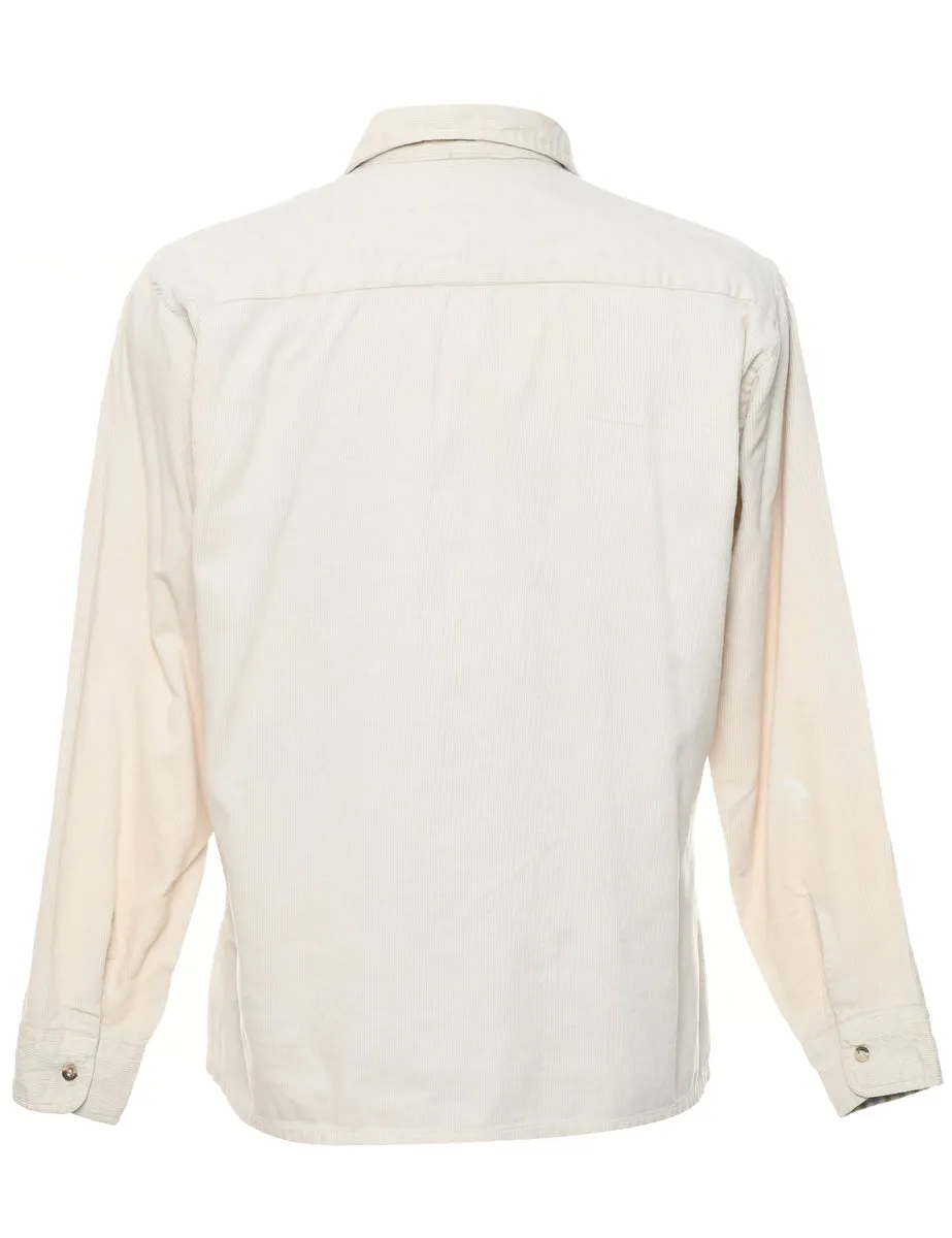 Corduroy White Shirt - M