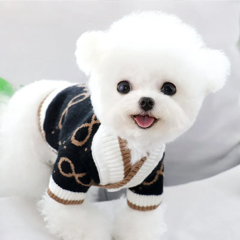 Cozy Button Front Pet Cardigan Sweater