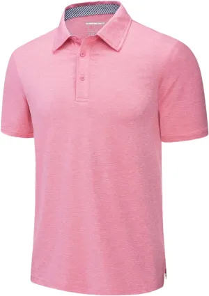 Dcvmvmn Mens Summer T-Shirts Casual Short Sleeve Polo Shirts Buttons Down Quick Dry Breathable Golf Pullover