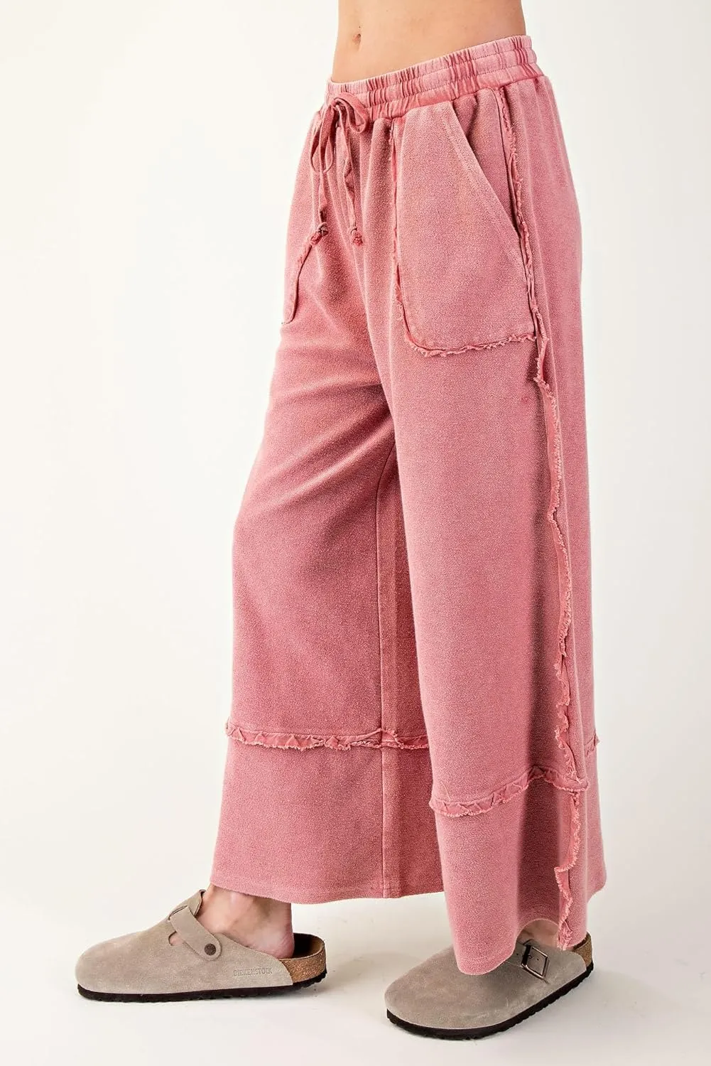 Easel Let's Chill Comfy Wide Leg Pants