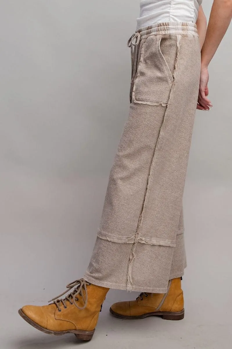 Easel Let's Chill Comfy Wide Leg Pants