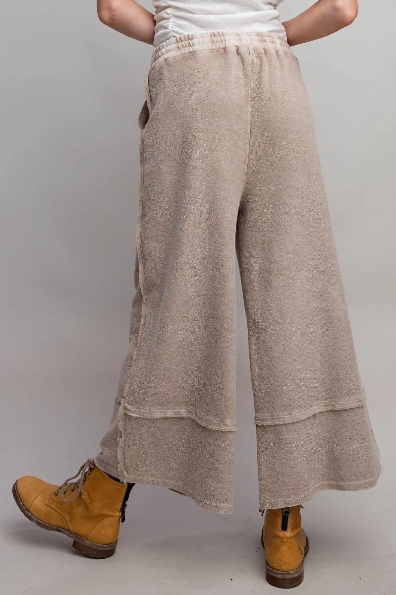 Easel Let's Chill Comfy Wide Leg Pants