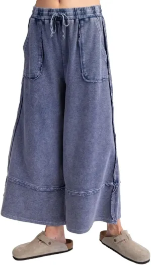 Easel Let's Chill Comfy Wide Leg Pants