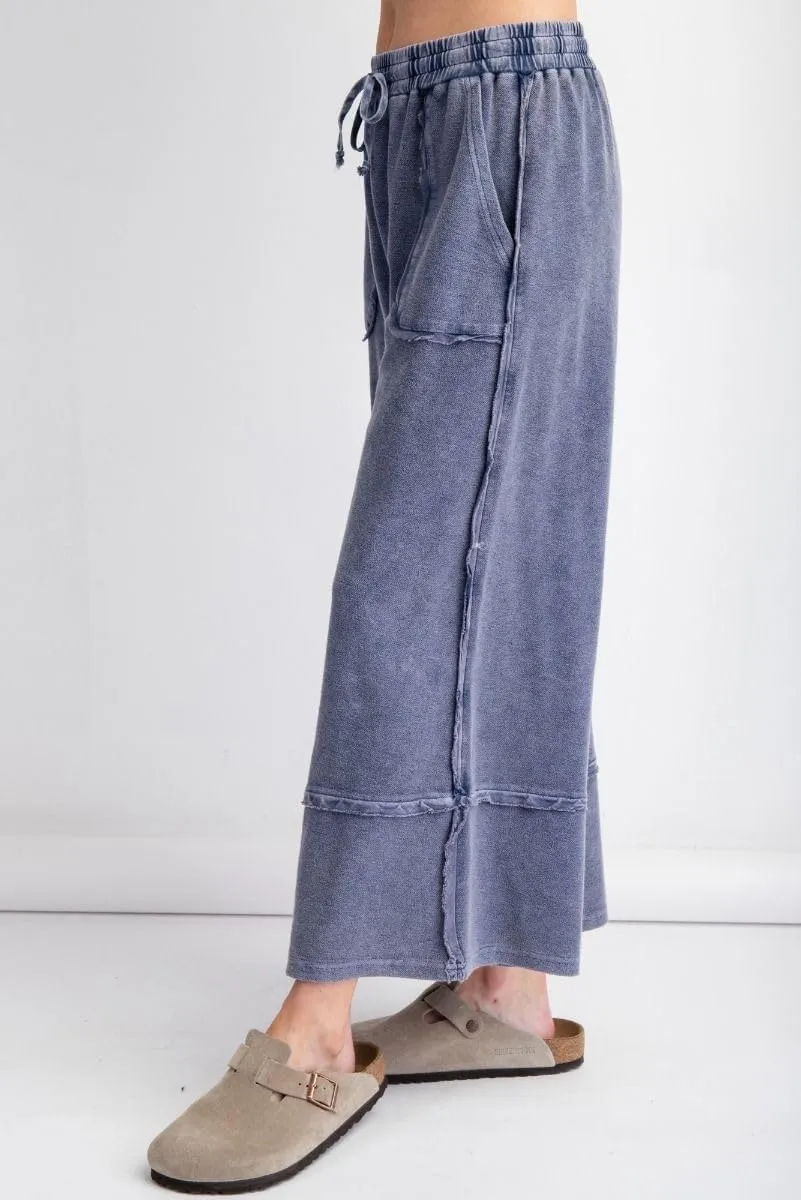 Easel Let's Chill Comfy Wide Leg Pants