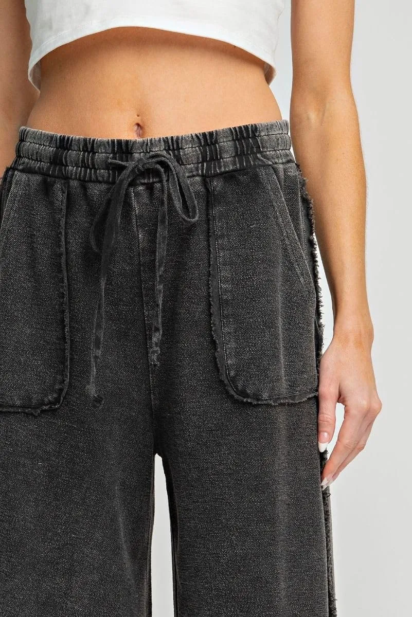 Easel Let's Chill Comfy Wide Leg Pants