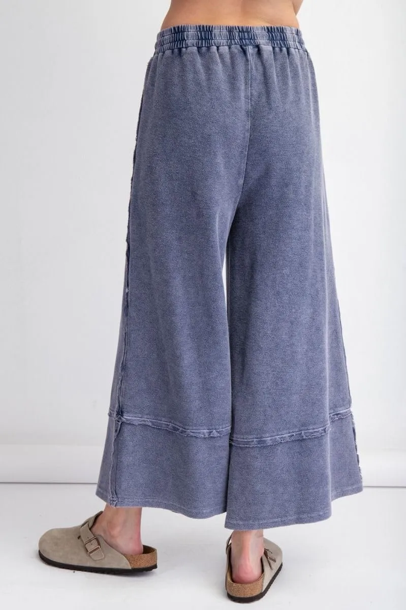 Easel Let's Chill Comfy Wide Leg Pants