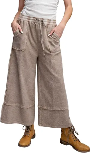 Easel Let's Chill Comfy Wide Leg Pants