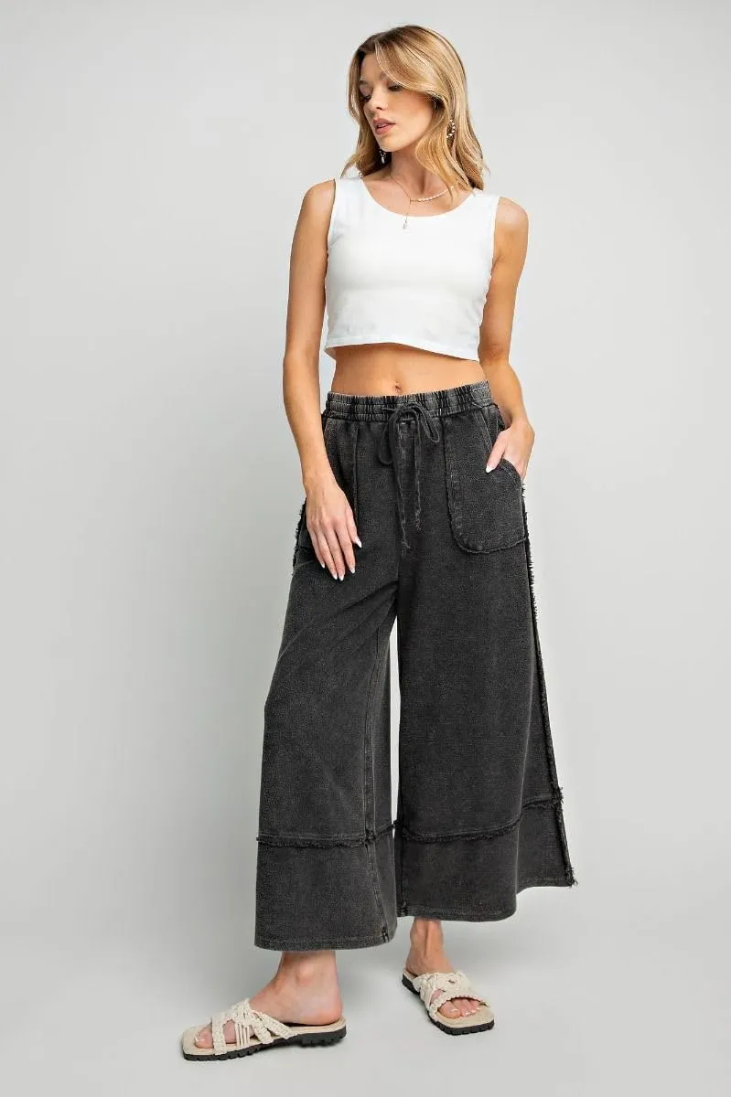 Easel Let's Chill Comfy Wide Leg Pants