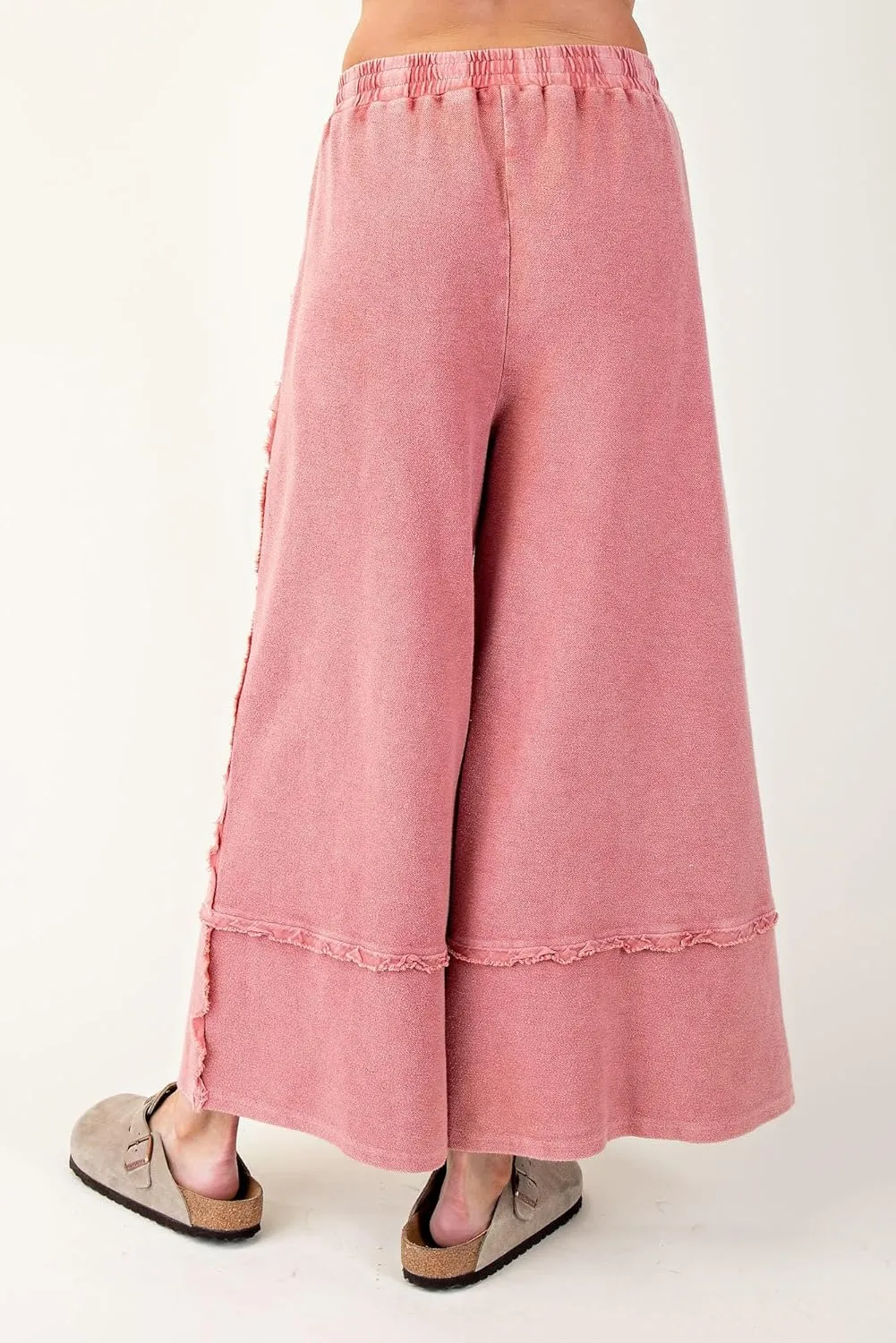 Easel Let's Chill Comfy Wide Leg Pants