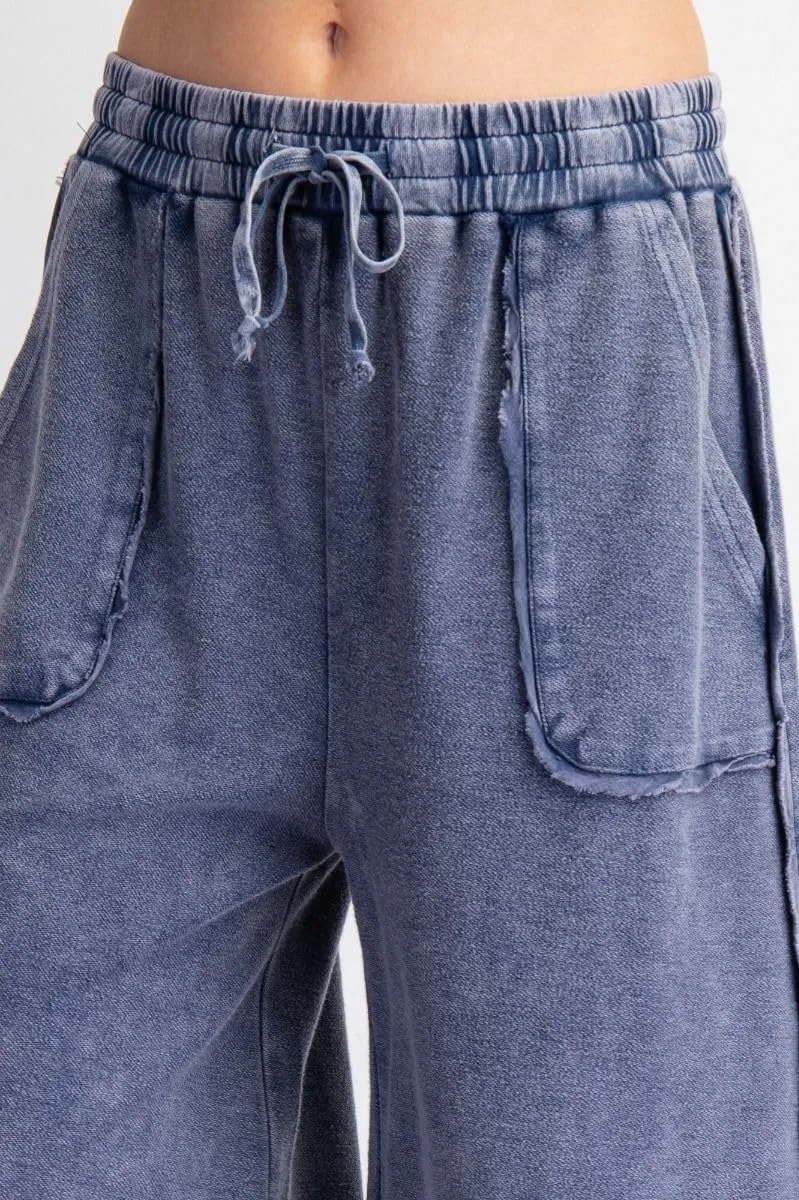 Easel Let's Chill Comfy Wide Leg Pants