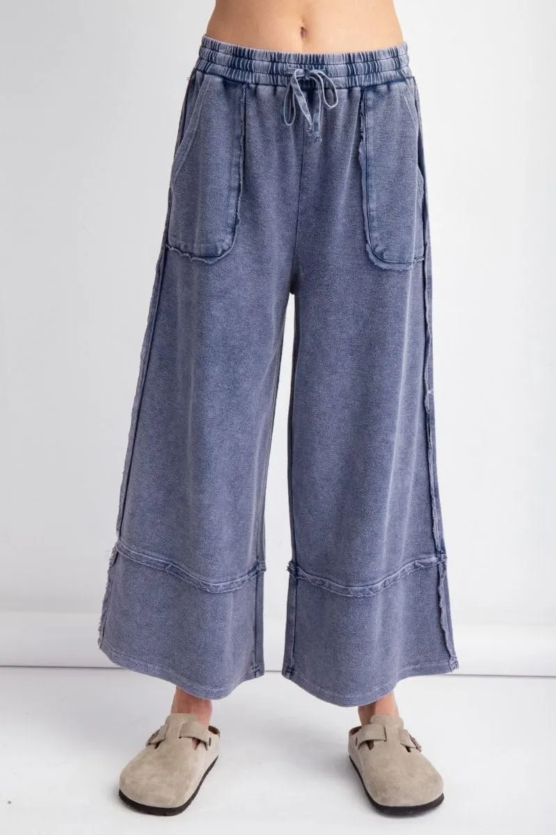Easel Let's Chill Comfy Wide Leg Pants