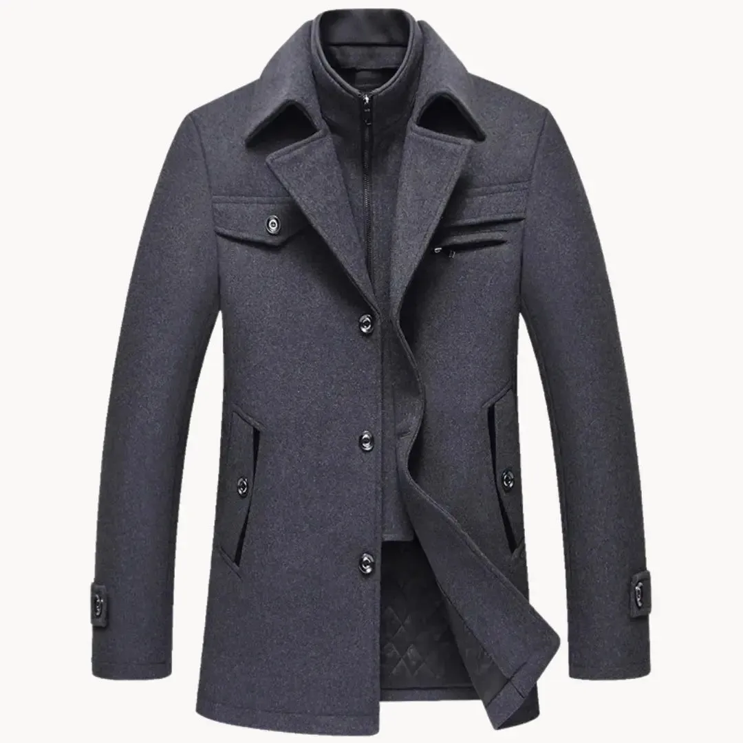 Essential Wool Blend Coat - Cross & Crown
