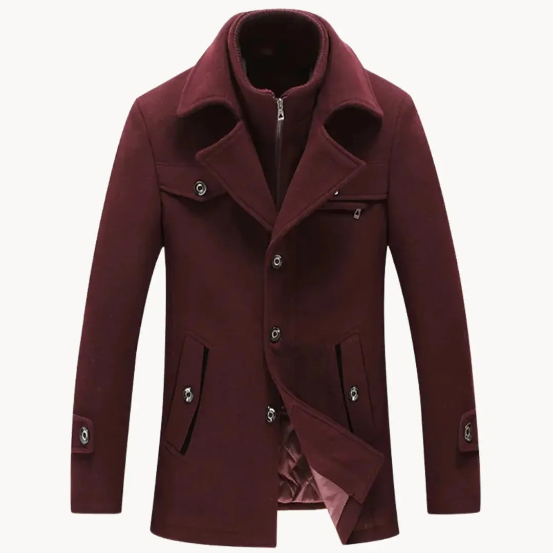 Essential Wool Blend Coat - Cross & Crown