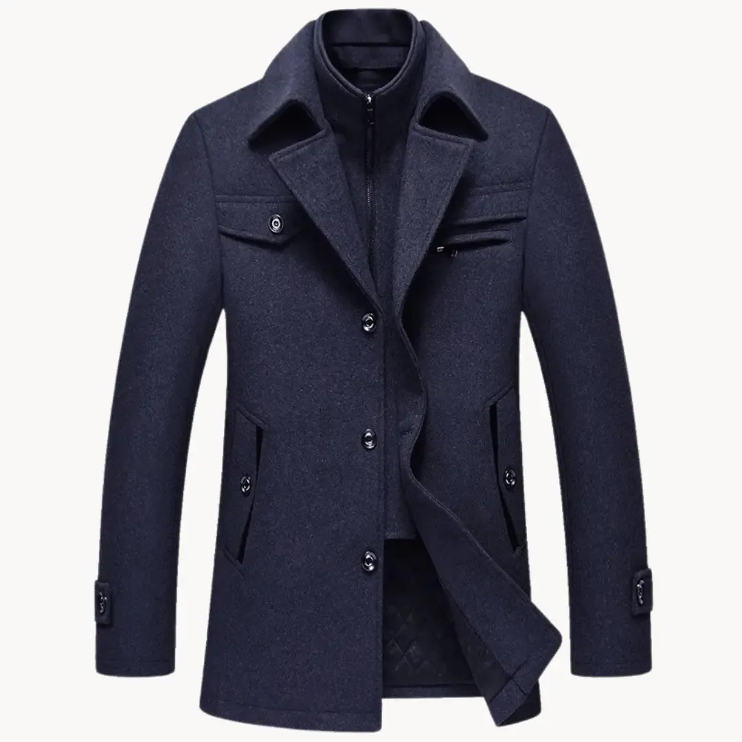 Essential Wool Blend Coat - Cross & Crown