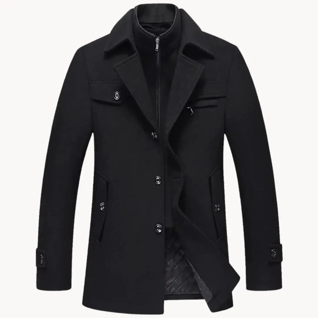 Essential Wool Blend Coat - Cross & Crown