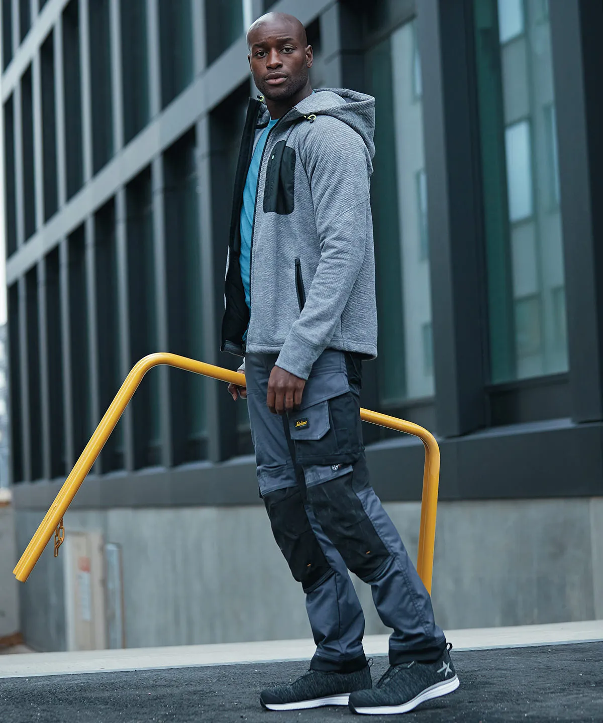 Fleece hoodie (8041) | Black/Black