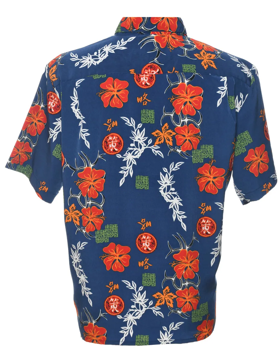 Floral Hawaiian Shirt - L