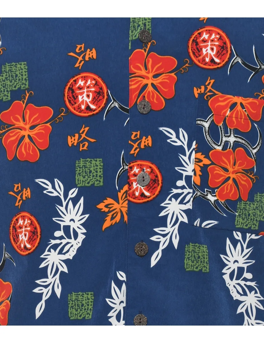 Floral Hawaiian Shirt - L