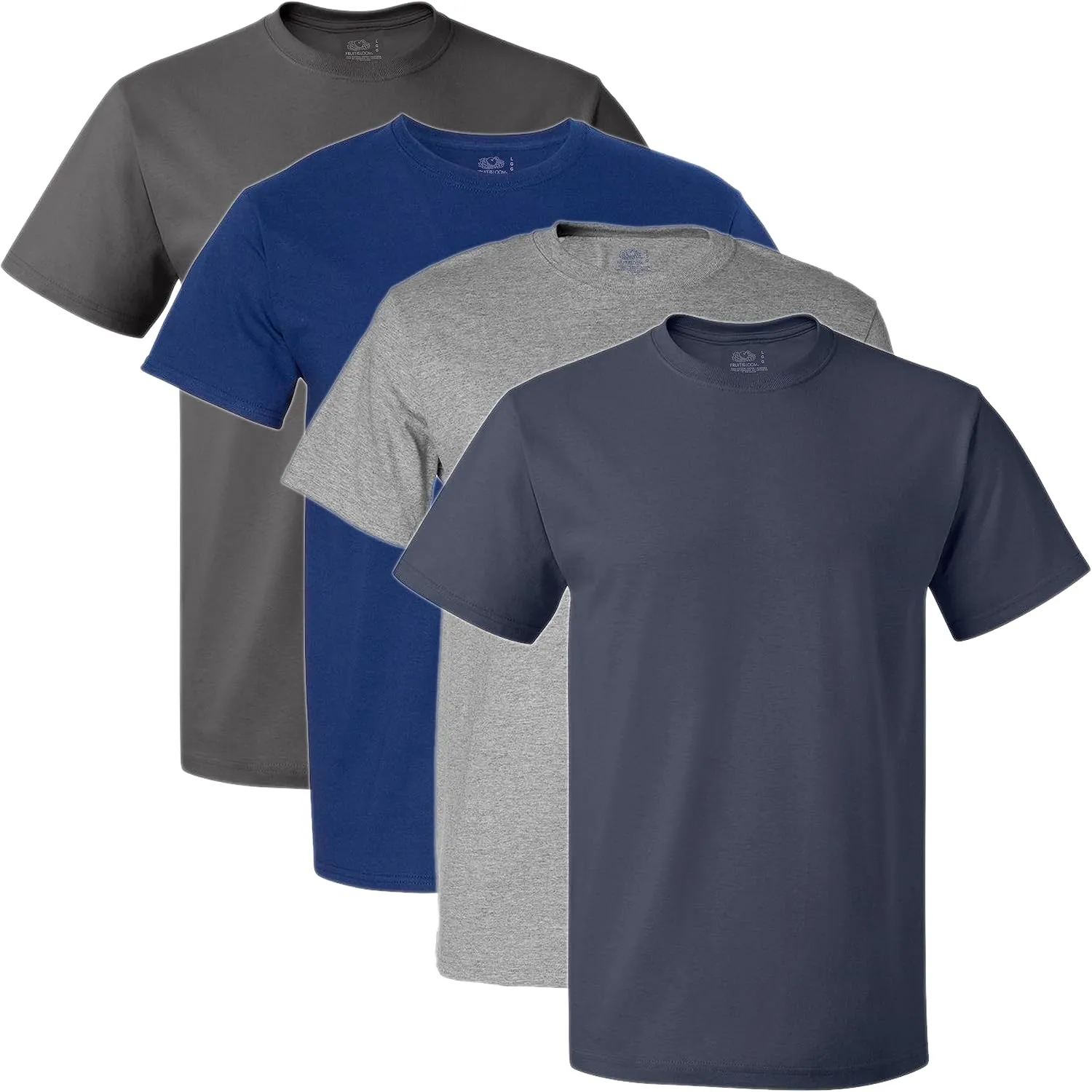 Fruit of the Loom Men's Eversoft Cotton Short Sleeve Pocket T-Shirts, Breathable & Tag Free